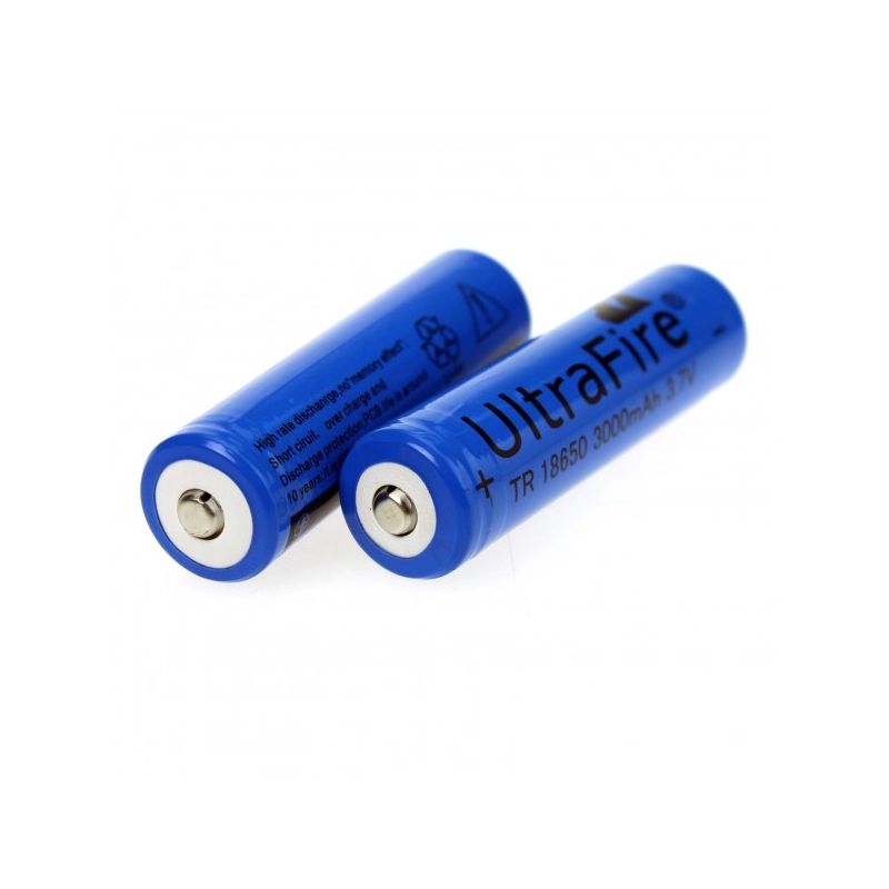Batteries rechargeables Ultrafire TR 3000mAh 3.7V Li-ion haute capacité recharge rapide solution énergétique