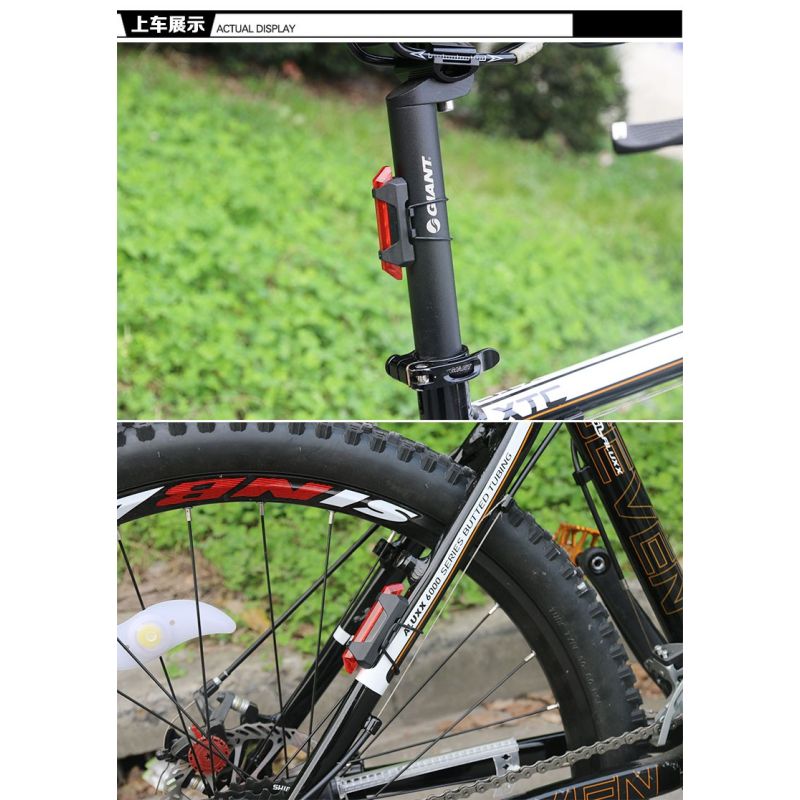 Feu arrière vélo portable USB rechargeable sécurité cycliste LED Visibilité cyclisme urbain modes flash dynamiques