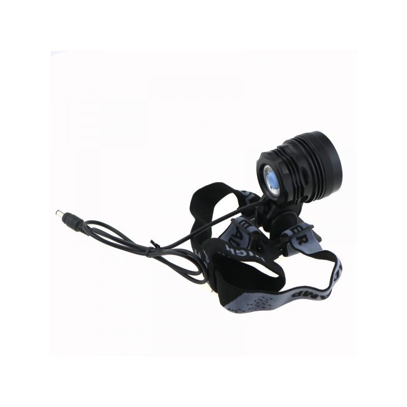 Phare de Vélo XHP70 LED 3500 Lumens Éclairage LED Inclus Batterie Chargeur Bandeau Ajustable Haute Luminosité