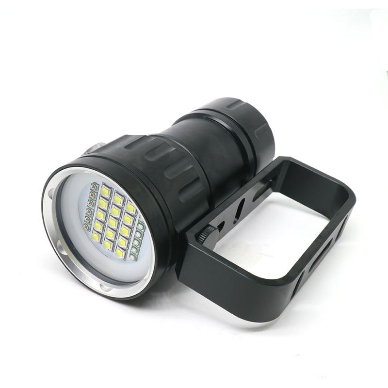 Lampe de plongée sous-marine QH14/QH27 20000 lumens avec LED pour exploration sous-marine et vie marine