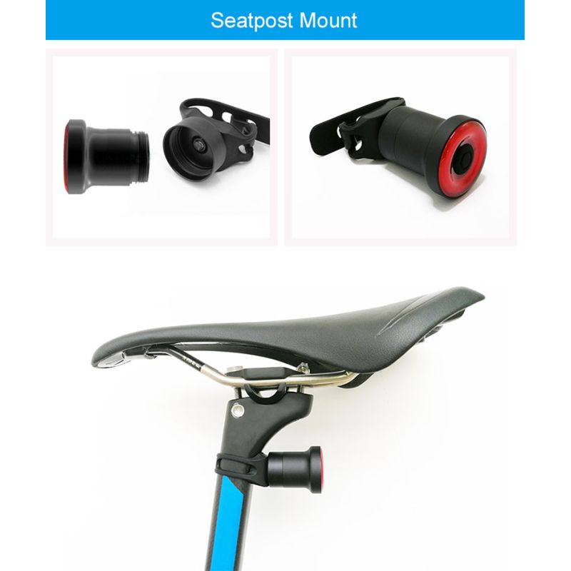 XLITE100 Vélo Intelligent Lumière Arrière Super Lumineux USB Lentille Anti-éblouissement Sécurité Cyclisme