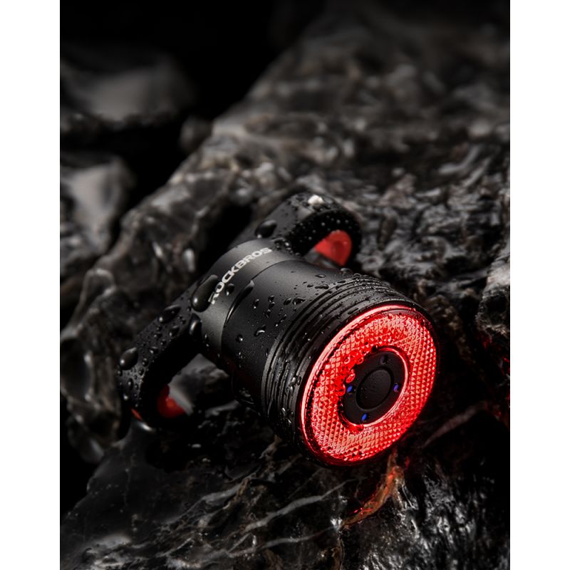 ROCKBROS Q5 Lumière Vélo Intelligente Détection Frein Automatique Étanche IPX6 Feu Arrière LED Sécurité Cyclisme