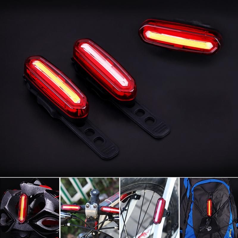 Éclairage vélo LED rechargeable USB lampe COB longue autonomie sécurité cycliste et visibilité maximale