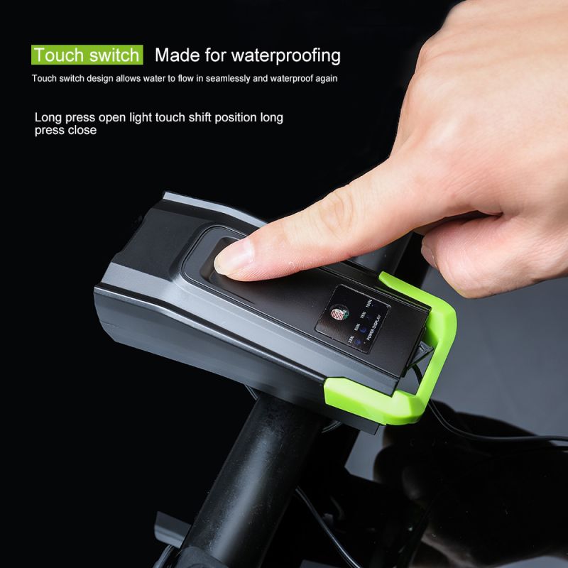 Lumière de vélo T6 2400 lumens USB rechargeable sécurité cyclisme IPX6 imperméable visibilité nocturne