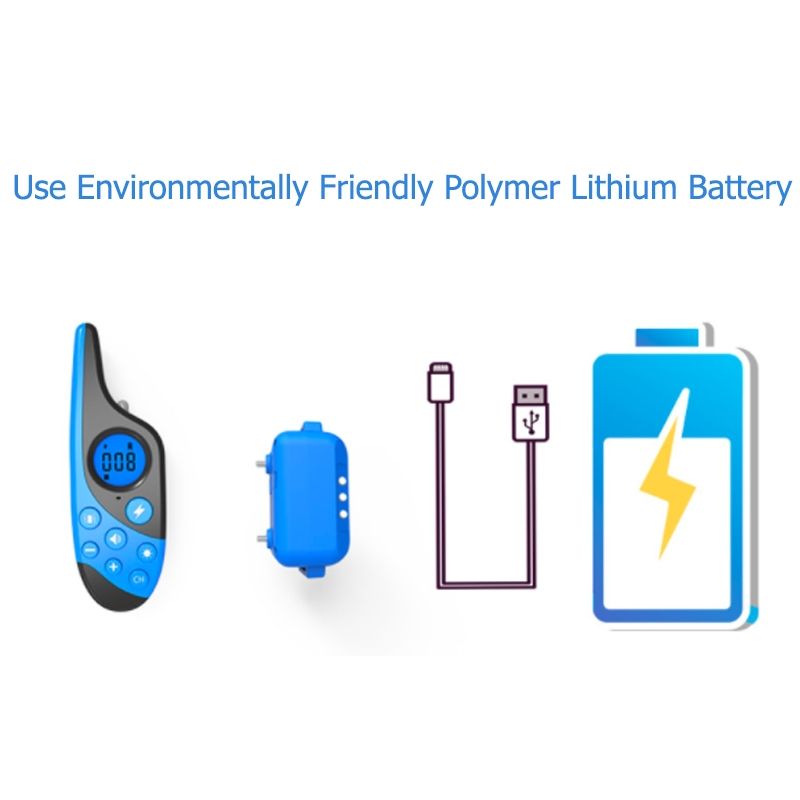 Collier d'entraînement de chien électrique télécommande 500m imperméable rechargeable formation en plein air