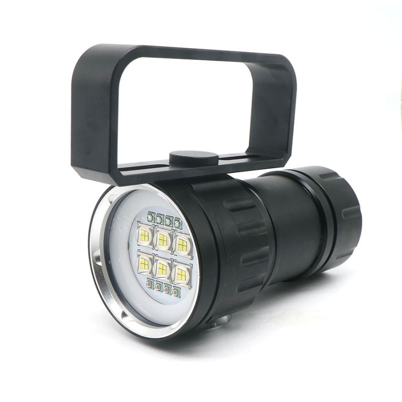 Lampe de plongée sous-marine QH14/QH27 20000 lumens avec LED pour exploration sous-marine et vie marine