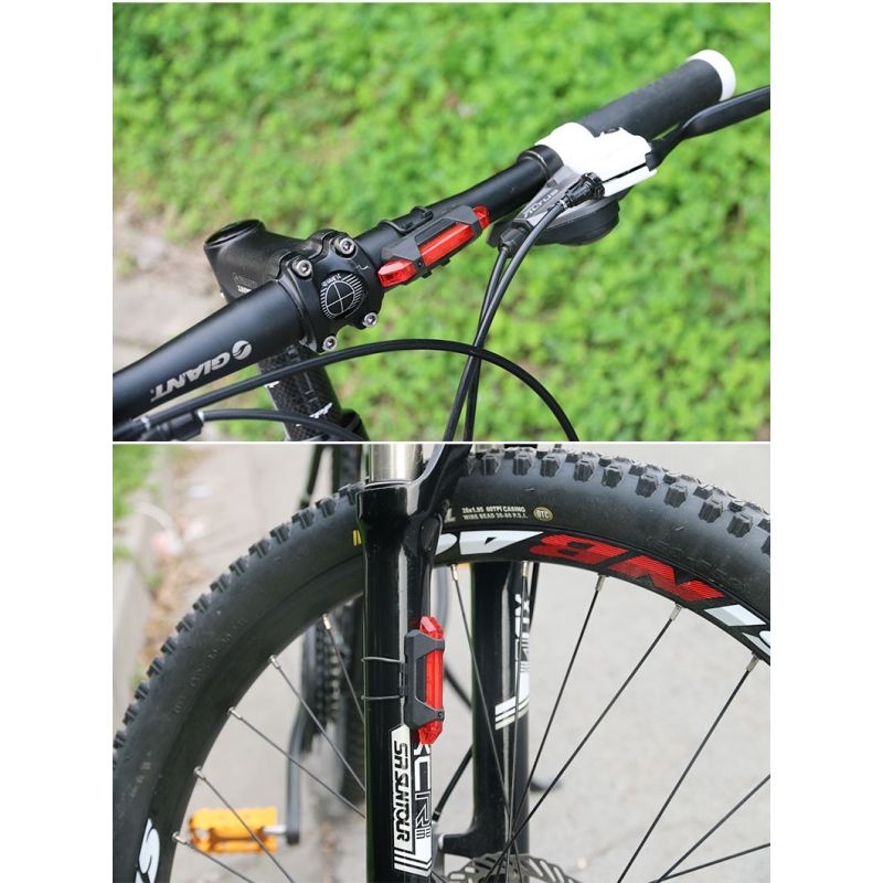 Feu arrière vélo portable USB rechargeable sécurité cycliste LED Visibilité cyclisme urbain modes flash dynamiques