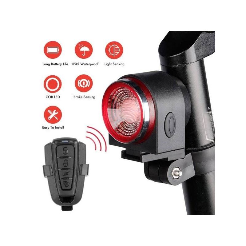ANTUSI A8 sécurité vélo alarme antivol LED feu arrière visibilité accessoire indispensable cyclisme 700mAh