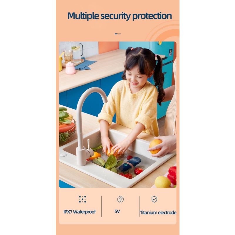 Donlim désinfectant légumes lave-vaisselle portable rechargeable sécurité alimentaire design intuitif