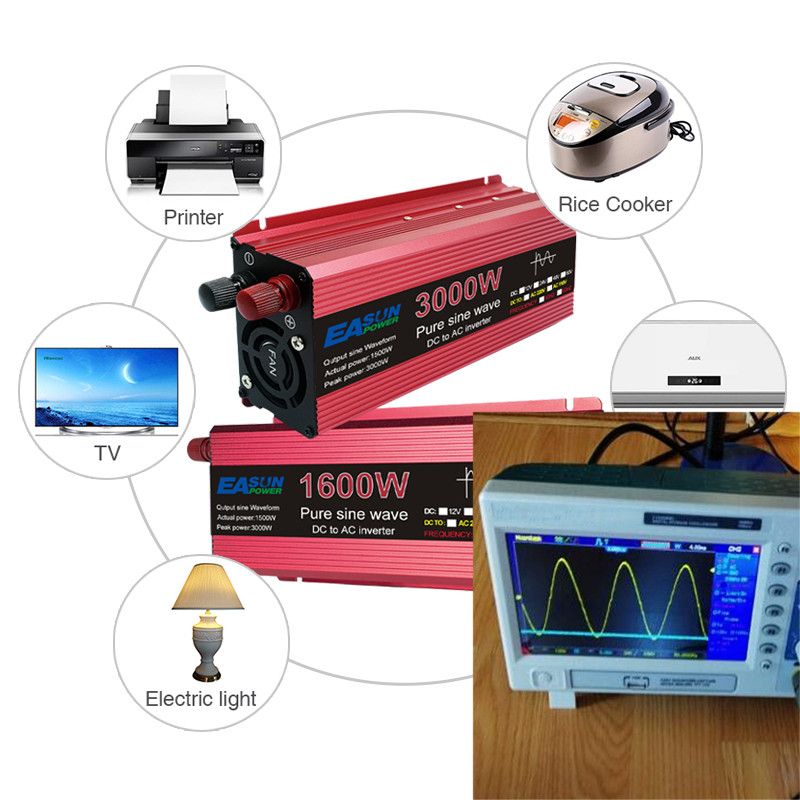 Onduleur à Onde Sinusoïdale Pure 3000W à 1000W Énergie de Camping Haute Efficacité et Performance Durable