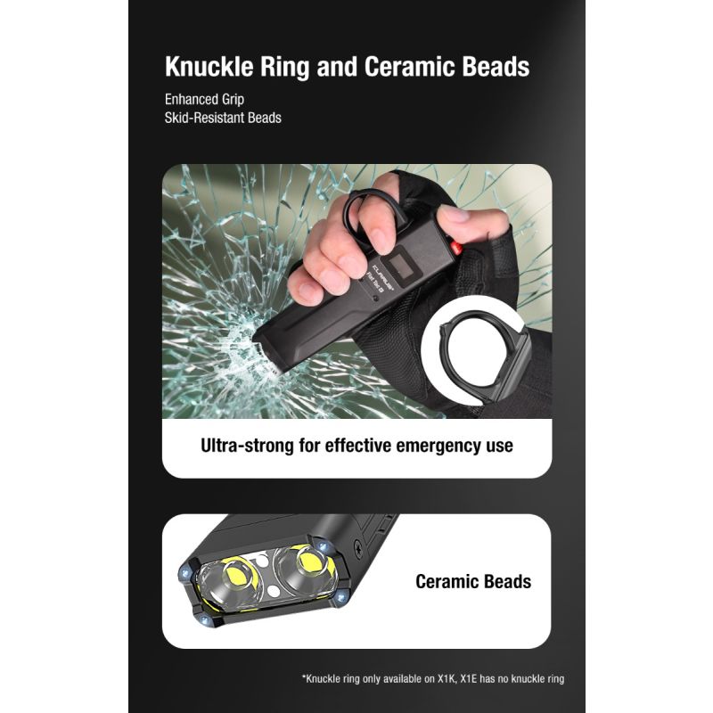 Lampe Torche Tactique Ultra-Fine Klarus X1 4200LM | LED SST-70 | USB-C Rechargeable Extérieur | IPX6 2 Ans Garantie