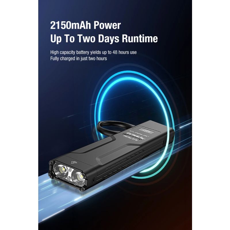 Lampe Torche Tactique Ultra-Fine Klarus X1 4200LM | LED SST-70 | USB-C Rechargeable Extérieur | IPX6 2 Ans Garantie