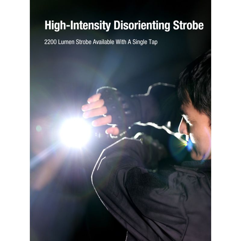 Lampe Torche Tactique Ultra-Fine Klarus X1 4200LM | LED SST-70 | USB-C Rechargeable Extérieur | IPX6 2 Ans Garantie