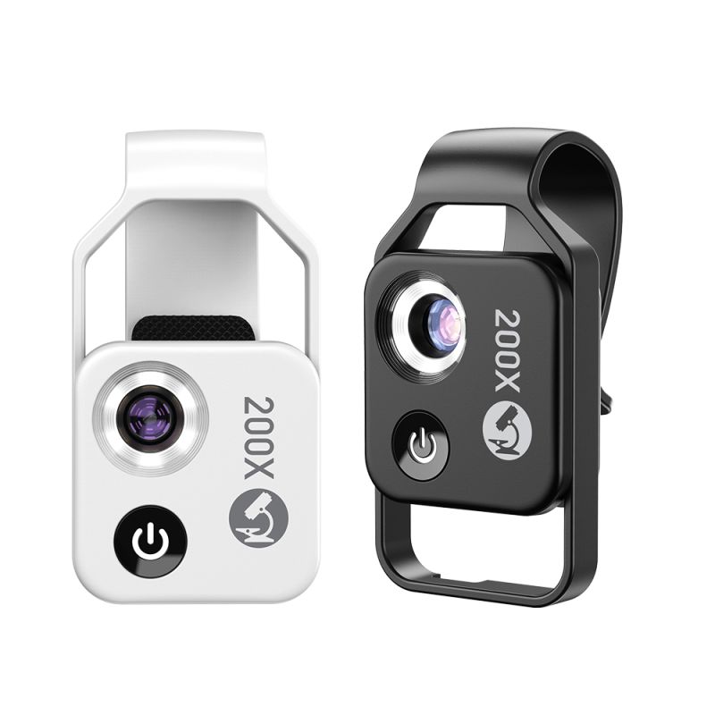 APEXEL lentille microscope 200X pour iPhone Samsung exploration smartphones léger optique multi-couches