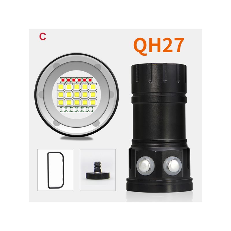 Lampe de plongée sous-marine QH14/QH27 20000 lumens avec LED pour exploration sous-marine et vie marine