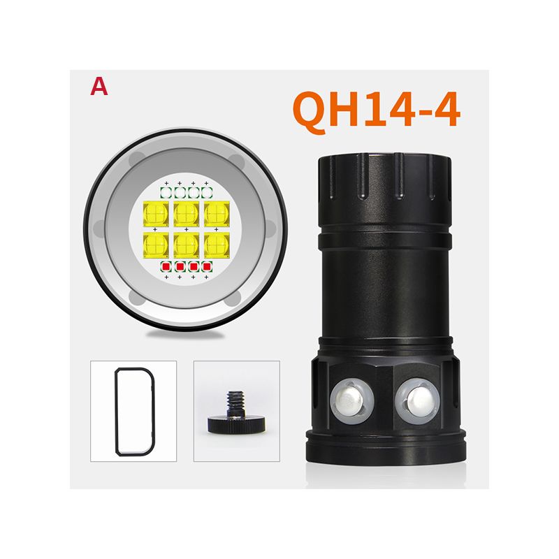 Lampe de plongée sous-marine QH14/QH27 20000 lumens avec LED pour exploration sous-marine et vie marine