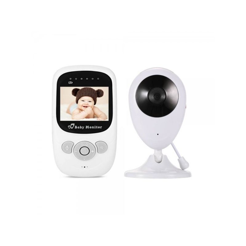 SP880 Moniteur Vidéo Bébé Sans Fil avec Écran LCD 2,4 Pouces Audio Bidirectionnel Vision Nocturne Infrarouge