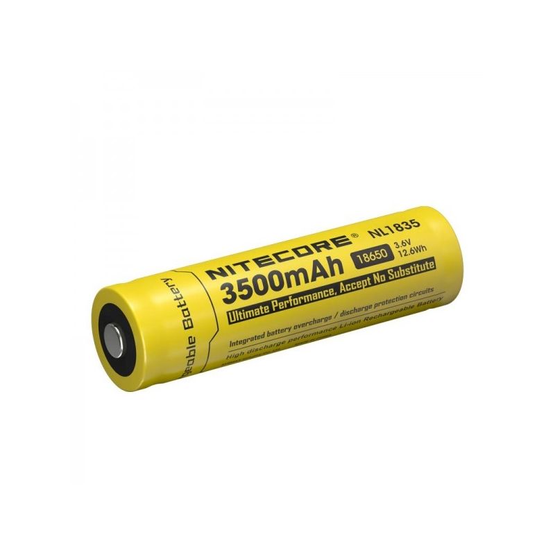 Batterie rechargeable Nitecore 18650 3500mAh NL1835 Haute capacité Li-ion Solutions énergétiques personnelles