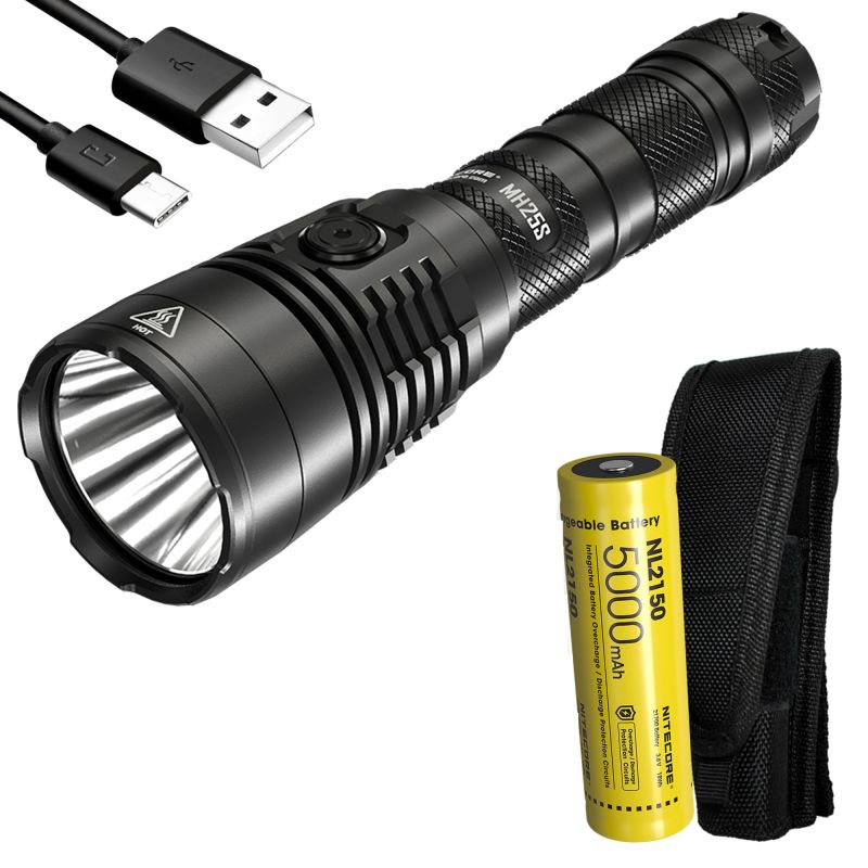 Nouvelle lampe Nitecore MH25S 1800 lumens compacte LED Luminus SST-40 rechargeable USB-C performance puissante