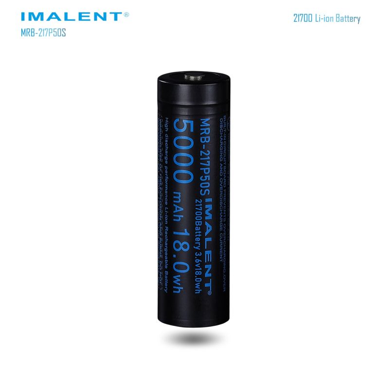 IMALENT MRB-217P50S: Batterie 21700 rechargeable Li-ion 5000mAh 3.6V pour longue autonomie