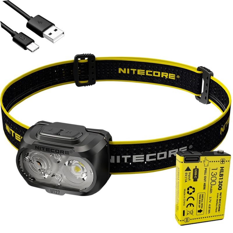 Nitecore UT27 Phare LED 520 lumens Conception robuste Haute performance Aventures nocturnes Polyvalent