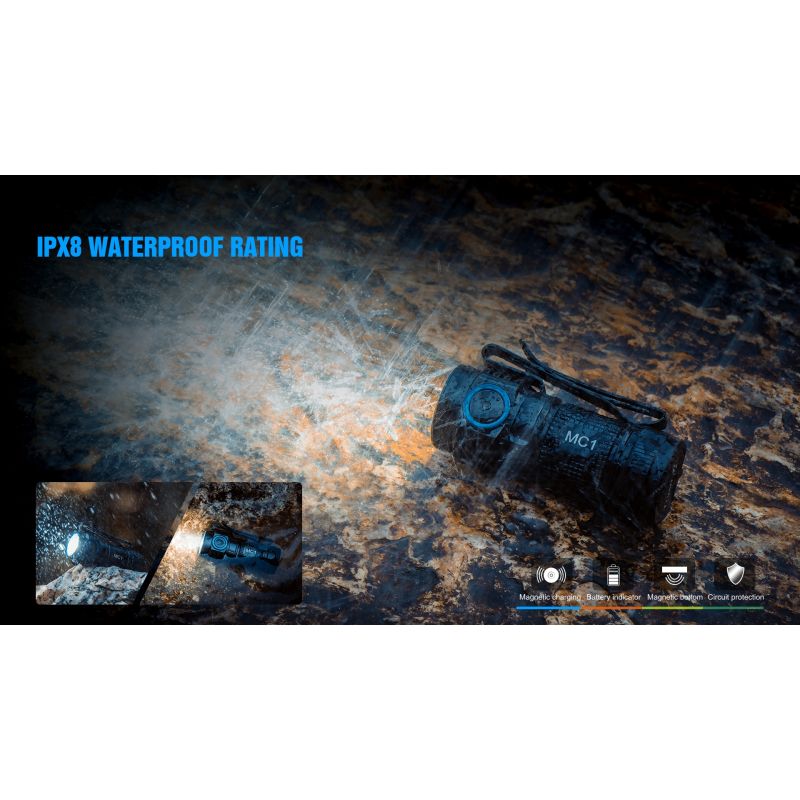 TrustFire MC1 Baton 1000 lumens lampe de poche compacte rechargeable ultra-légère chargement magnétique