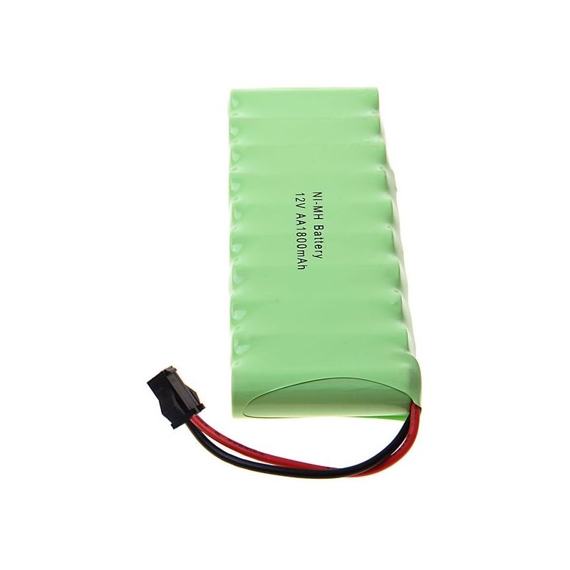Big SM Batterie Ni-MH AA 12V 1800mAh Rechargeable pour Jouet Modèle Réduit, Haute Capacité Écologique