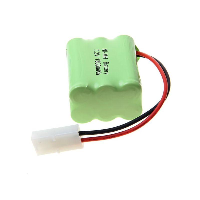 6 Piles Rechargeables AA NI-MH 7.2V 1800mAh Haute Capacité pour Voiture Jouet/Modèle Avion/Bateaux, Longue Durée