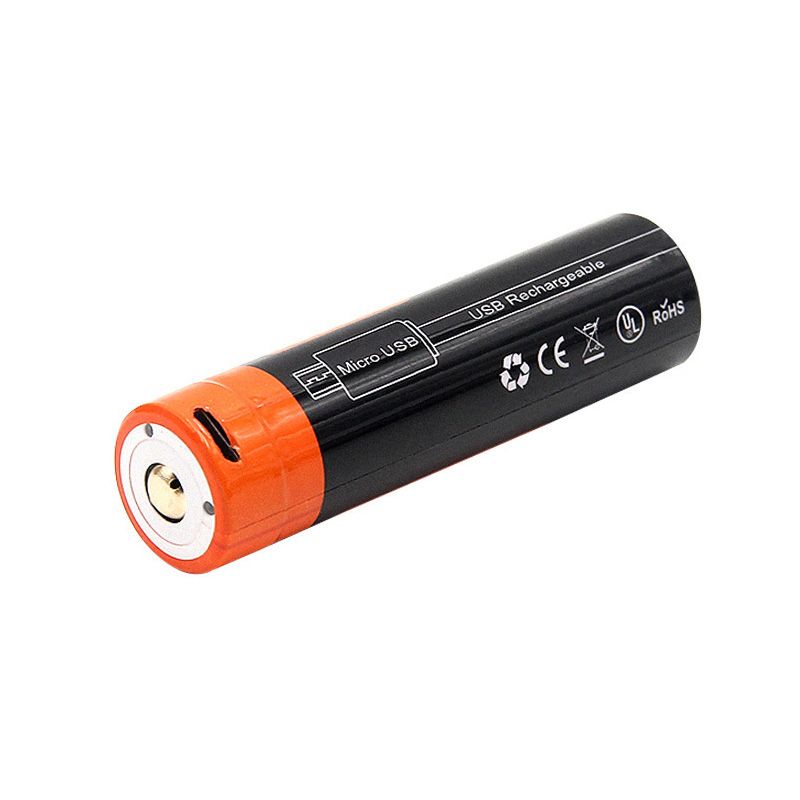 Batterie 18650 2600mAh Rechargeable Li-ion 3.7V Micro USB pour Gadgets Énergie Durable Performance Fiable