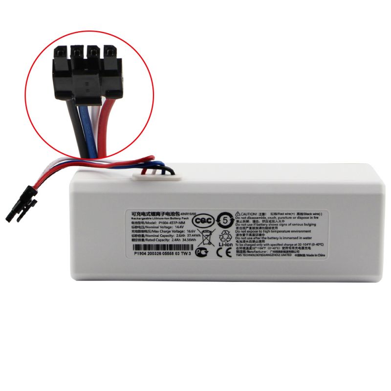 Batterie Robot Originale 1C P1904-4S1P-MM Xiaomi Mijia Mi Aspirateur Haute Capacité Maison Propre Accessoires