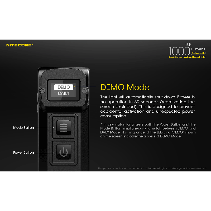 Découvrez la Nitecore TUP mini lampe de poche LED XP-L HD V6 1000 lumens USB rechargeable pour le camping