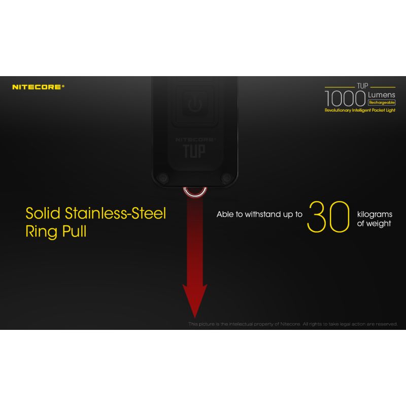 Découvrez la Nitecore TUP mini lampe de poche LED XP-L HD V6 1000 lumens USB rechargeable pour le camping