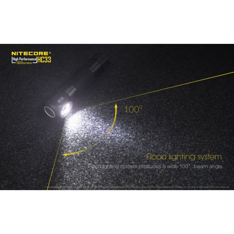 Nitecore HC33 XHP35 Lampe Frontale LED 1800 Lumens Éclairage Extérieur Durable et Puissante pour Aventures