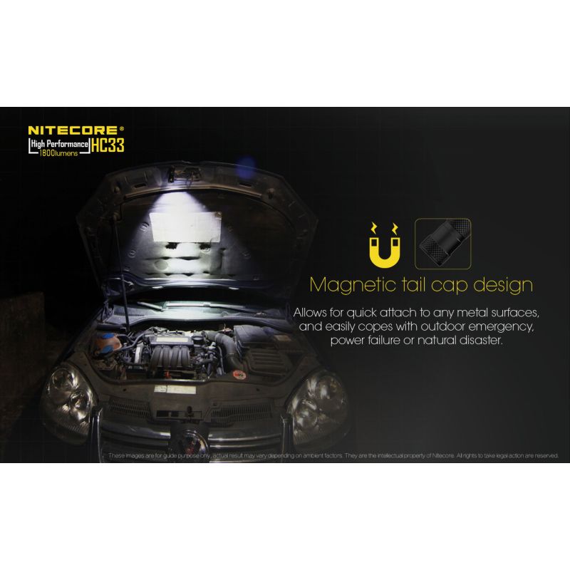 Nitecore HC33 XHP35 Lampe Frontale LED 1800 Lumens Éclairage Extérieur Durable et Puissante pour Aventures