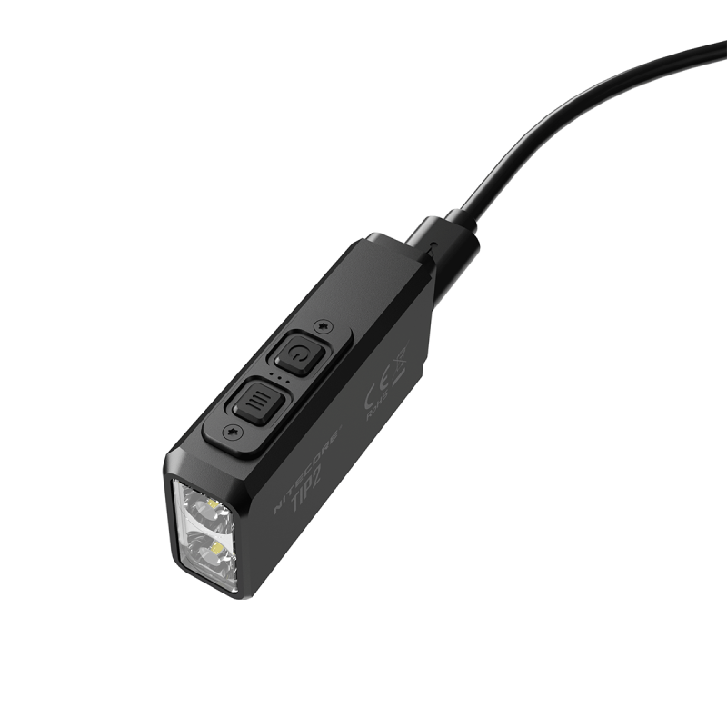 Lampe de poche porte-clés NITECORE TIP2 LED 720 lumens compacte légère rechargeable USB pour camping outdoor