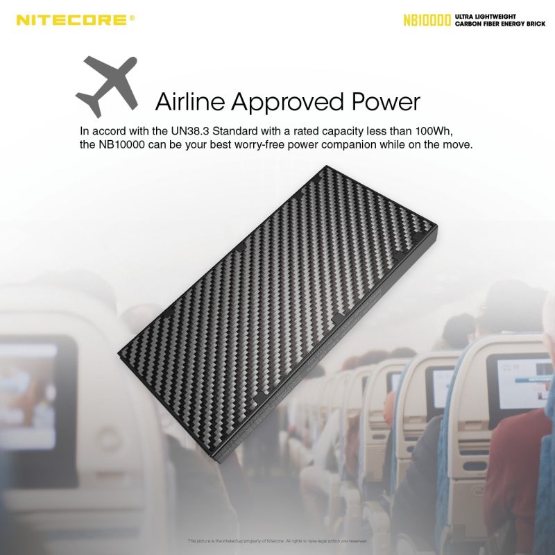NITECORE NB10000 Batterie externe 10000mAh Double port USB USB-C Léger Chargeur portable Accessoire de voyage