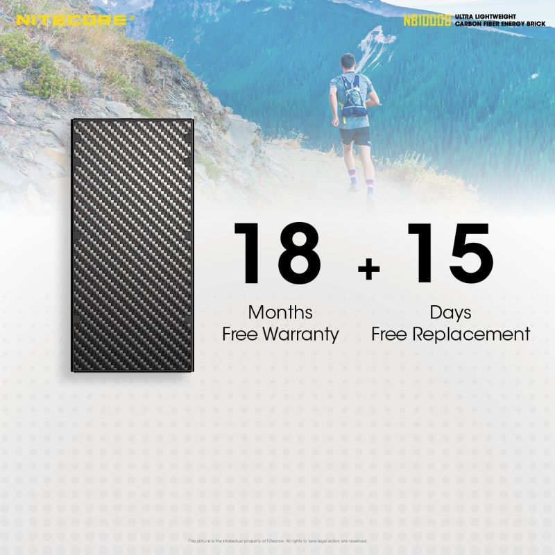 NITECORE NB10000 Batterie externe 10000mAh Double port USB USB-C Léger Chargeur portable Accessoire de voyage