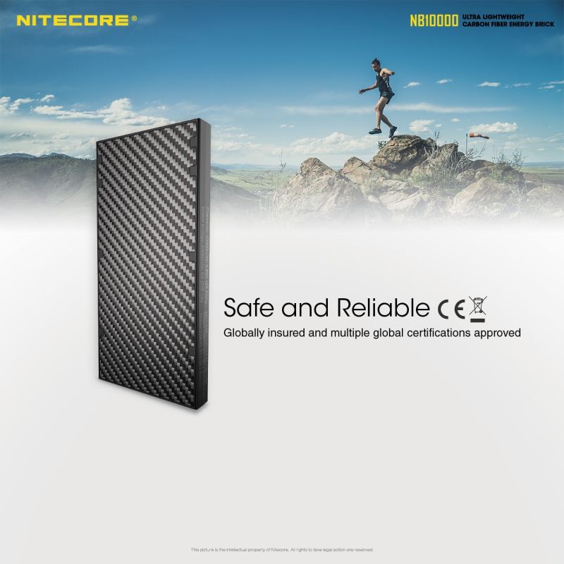 NITECORE NB10000 Batterie externe 10000mAh Double port USB USB-C Léger Chargeur portable Accessoire de voyage