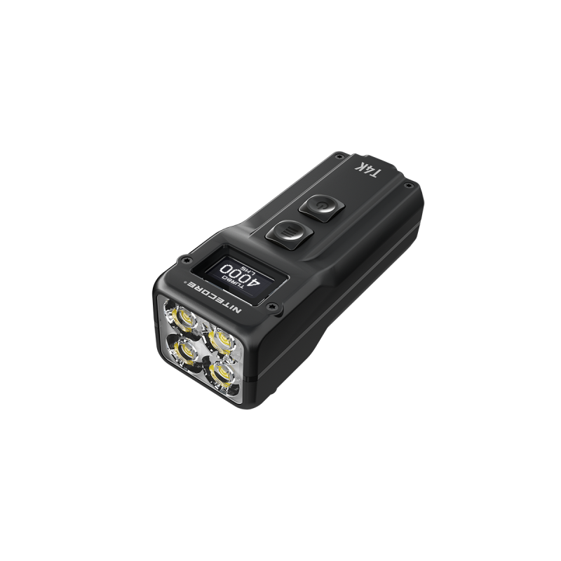 Nitecore T4K lampe de poche porte-clés 4000 lumens compacte LED XP-L2 V6 pour l'éclairage extérieur USB-C