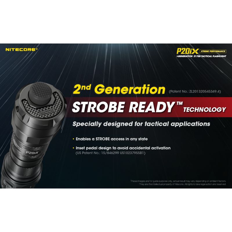 Nitecore P20IX Lampe Torche LED 4000 Lumens Haute Luminosité Rechargeable USB-C Lampe Tactique Durable