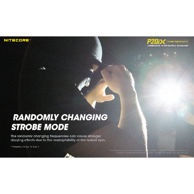 Nitecore P20IX Lampe Torche LED 4000 Lumens Haute Luminosité Rechargeable USB-C Lampe Tactique Durable