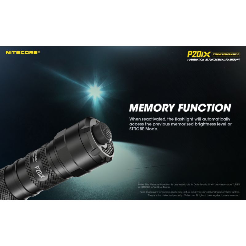 Nitecore P20IX Lampe Torche LED 4000 Lumens Haute Luminosité Rechargeable USB-C Lampe Tactique Durable