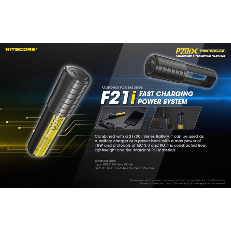 Nitecore P20IX Lampe Torche LED 4000 Lumens Haute Luminosité Rechargeable USB-C Lampe Tactique Durable