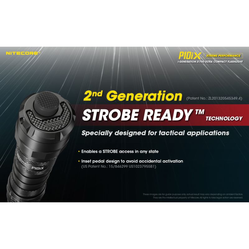 Lampe de poche Nitecore P10iX LED 4000 lumens lampe tactique puissante et compacte pour aventure et forces de l'ordre