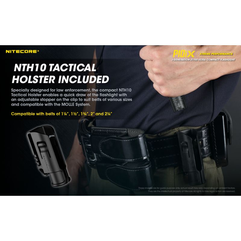 Lampe de poche Nitecore P10iX LED 4000 lumens lampe tactique puissante et compacte pour aventure et forces de l'ordre