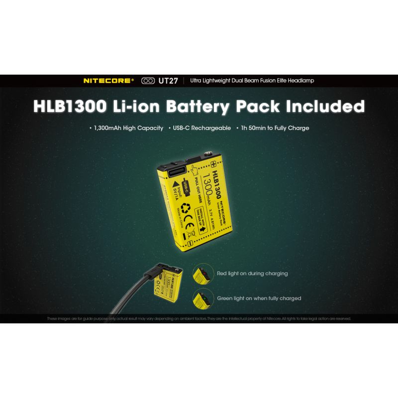Nitecore UT27 Phare LED 520 lumens Conception robuste Haute performance Aventures nocturnes Polyvalent