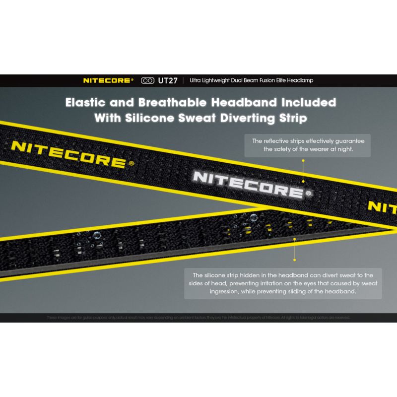 Nitecore UT27 Phare LED 520 lumens Conception robuste Haute performance Aventures nocturnes Polyvalent