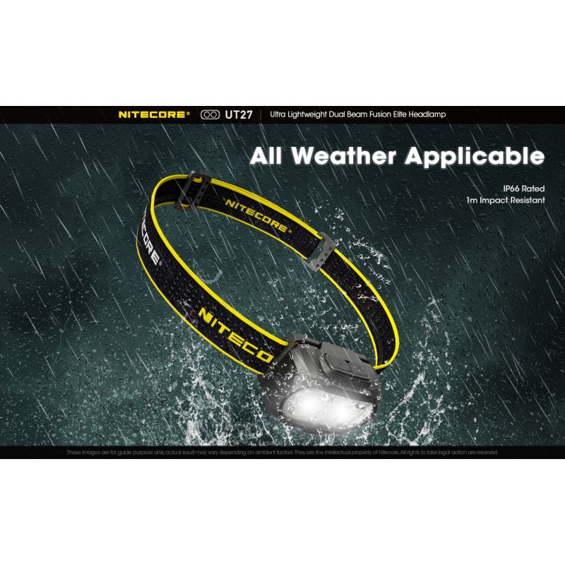 Nitecore UT27 Phare LED 520 lumens Conception robuste Haute performance Aventures nocturnes Polyvalent