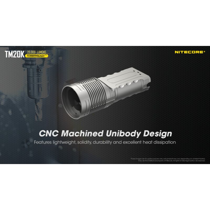 Lampe de poche LED Nitecore TM20K 20000 lumens rechargeable USB-C lampe puissante et durable pour aventure