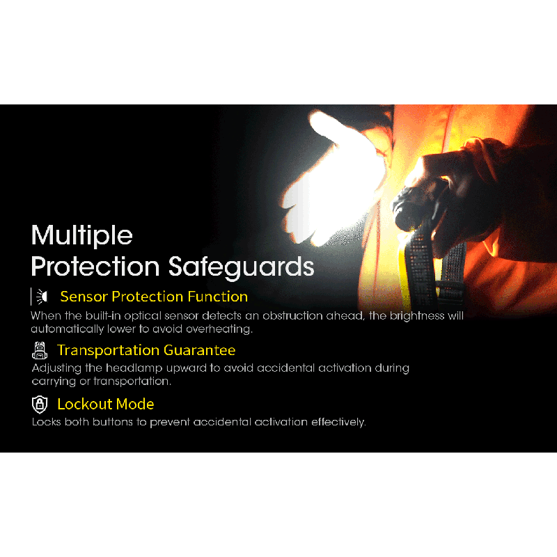 Lampe frontale rechargeable NITECORE NU43 1400 lumens lumière blanche et rouge pour camping en plein air